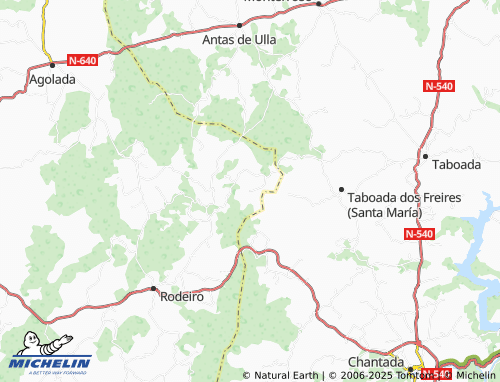 MICHELIN Vilela (Santa María) map - ViaMichelin