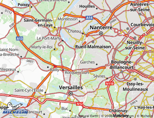 Mapa MICHELIN La Celle-Saint-Cloud - ViaMichelin