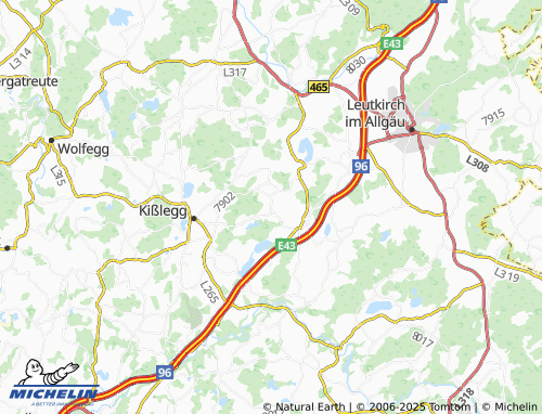 Carte MICHELIN Unterrot - ViaMichelin