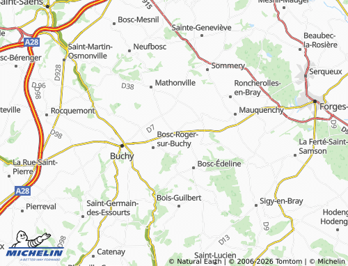 Mappa MICHELIN Bosc-Bordel - ViaMichelin