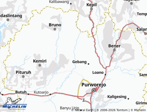 MICHELIN Girimulyo map - ViaMichelin