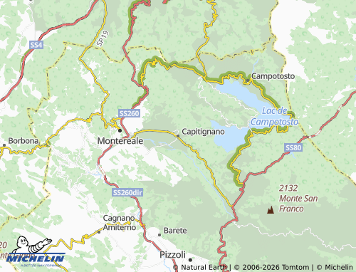 Carte MICHELIN Capitignano - ViaMichelin