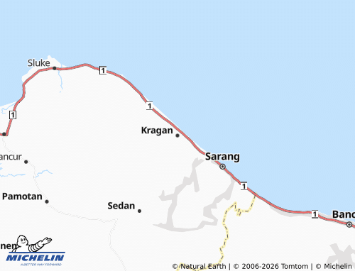 MICHELIN-Landkarte Kragan - ViaMichelin
