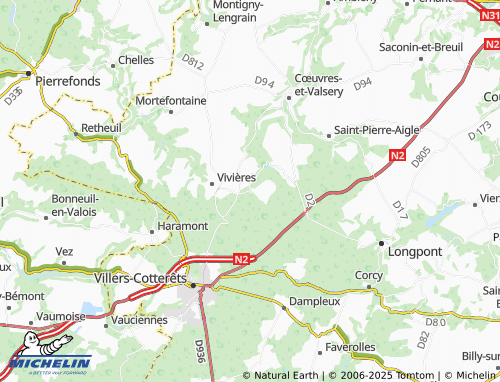 Carte MICHELIN Puiseux-en-Retz - ViaMichelin