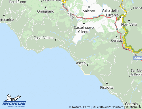 MICHELIN Foce map - ViaMichelin