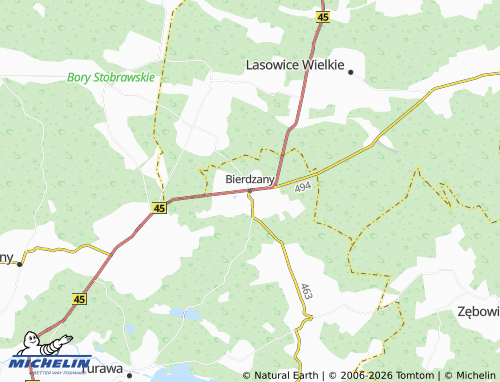 Carte MICHELIN Bierdzany - ViaMichelin