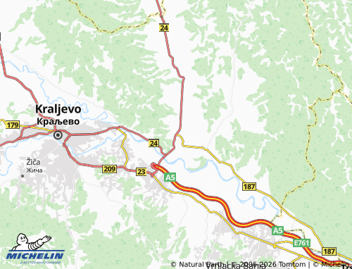 Mapa MICHELIN Vitanovac - ViaMichelin
