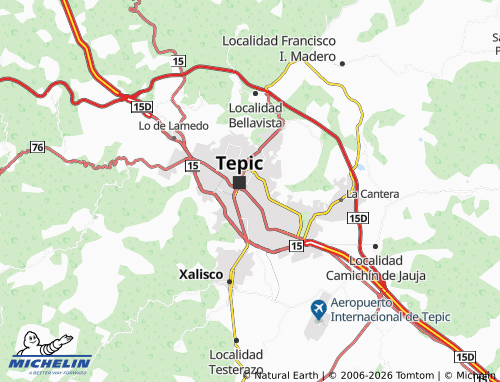 Mappa MICHELIN Esteban Baca Calderón Centro - ViaMichelin
