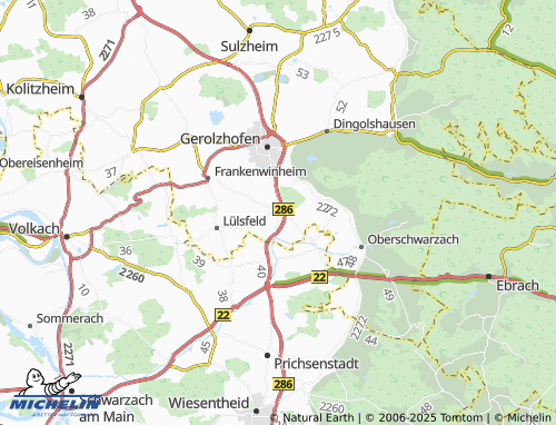 MICHELIN Schallfeld map - ViaMichelin