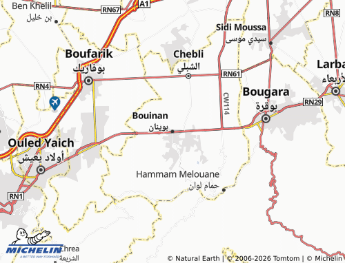 Carte MICHELIN Bouinan - ViaMichelin