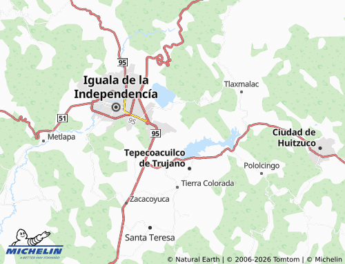Mappa MICHELIN Central Campesina de Guerrero - ViaMichelin