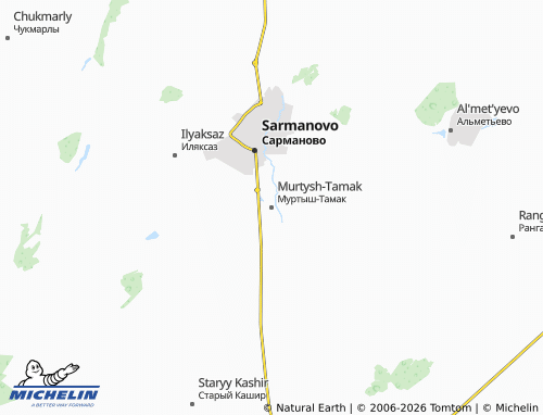 MICHELIN-Landkarte Murtysh-Tamak - ViaMichelin