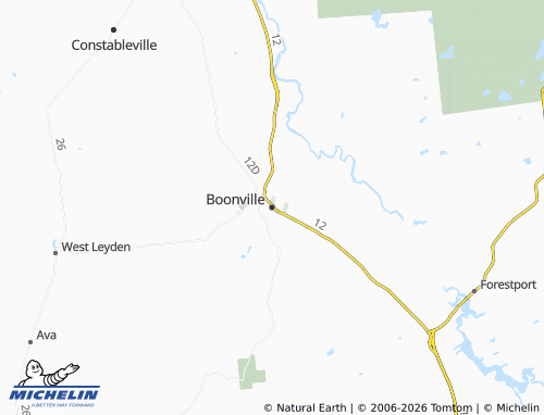 Mapa MICHELIN Boonville - ViaMichelin