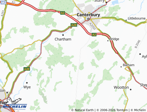 Carte MICHELIN Petham - ViaMichelin