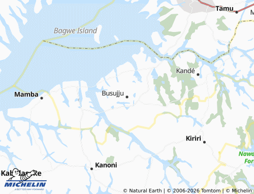 MICHELIN Busujju map - ViaMichelin
