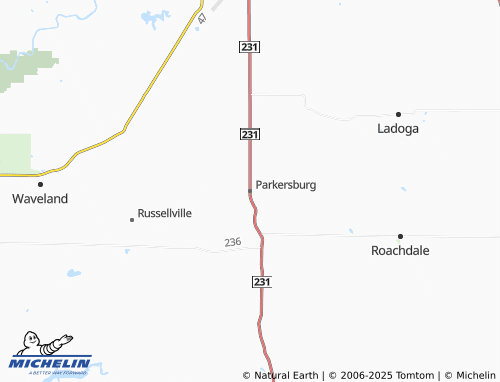 MICHELIN Parkersburg map - ViaMichelin