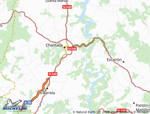 MICHELIN Camporramiro (Santa María) map - ViaMichelin