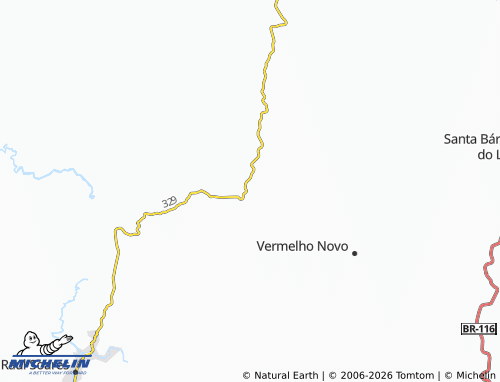 Mapa MICHELIN Vermelho Velho - ViaMichelin