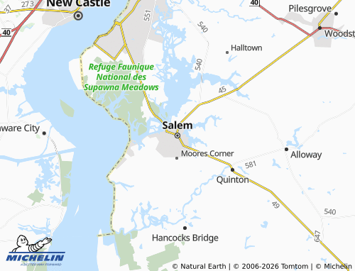 Mapa MICHELIN Salem - ViaMichelin