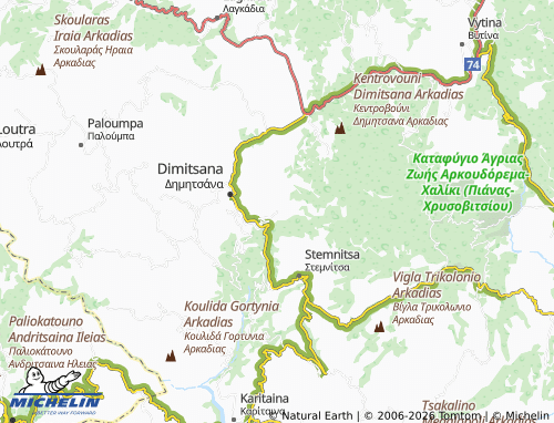 MICHELIN Zigovisti map - ViaMichelin