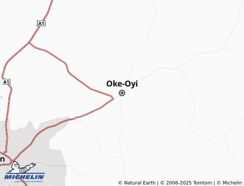 MICHELIN Oke-Oyi map - ViaMichelin