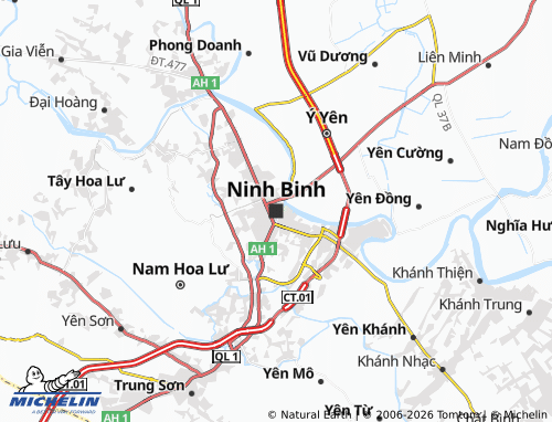 Kaart MICHELIN Ninh Binh - ViaMichelin