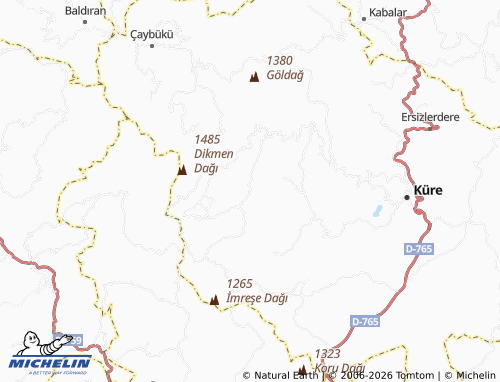 MICHELIN Kozköy map - ViaMichelin