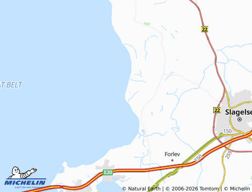 MICHELIN Kongsmark Strand map - ViaMichelin