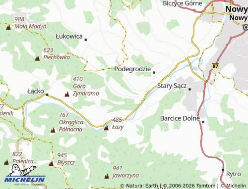 MICHELIN Olszanka map - ViaMichelin
