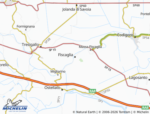 Mappa MICHELIN Fiscaglia - ViaMichelin