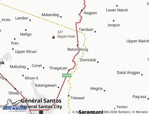 MICHELIN Upper Labay map - ViaMichelin