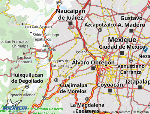 Carte MICHELIN Río Escondido - ViaMichelin