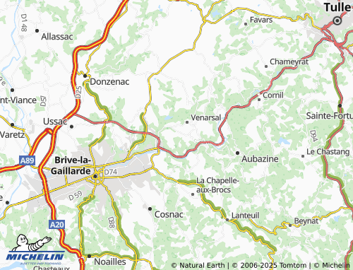 MICHELIN-Landkarte Peuch - ViaMichelin
