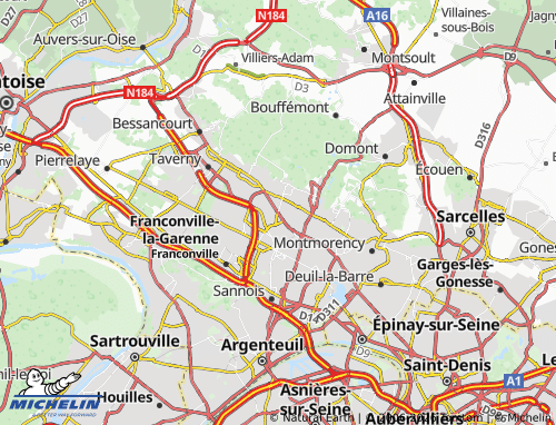 MICHELIN Saint-Prix map - ViaMichelin