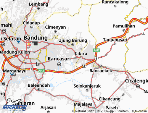 MICHELIN Cipadung Wetan map - ViaMichelin