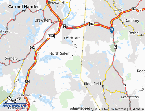 Mapa MICHELIN North Salem - ViaMichelin