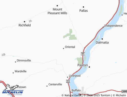 MICHELIN Oriental map - ViaMichelin