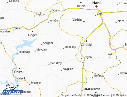 MICHELIN Dedeköy map - ViaMichelin