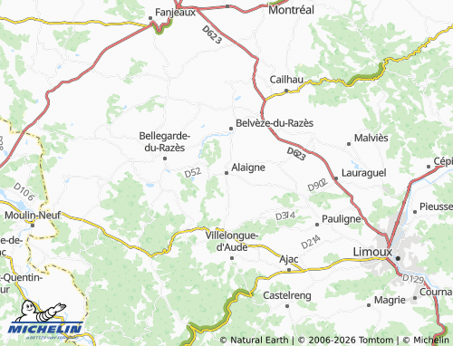 MICHELIN Alaigne map - ViaMichelin