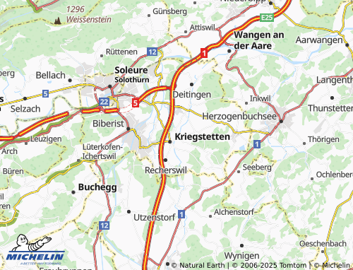 MICHELIN Oekingen map - ViaMichelin