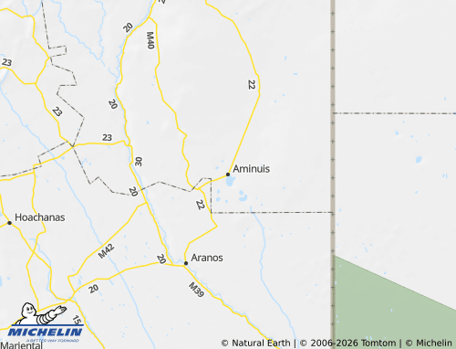 MICHELIN Aminuis map - ViaMichelin