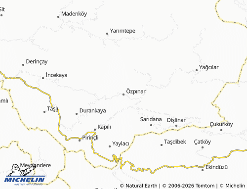 MICHELIN Özpınar map - ViaMichelin