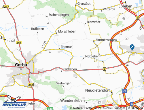Kaart MICHELIN Pferdingsleben - ViaMichelin
