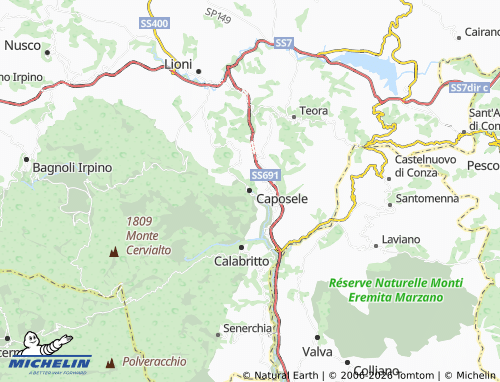 Mappa MICHELIN Caposele - ViaMichelin