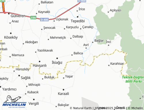MICHELIN Ballıca map - ViaMichelin