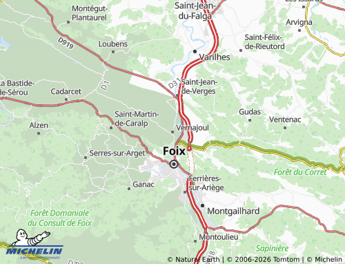 Mappa MICHELIN Vernajoul - ViaMichelin