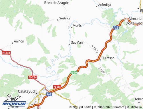 Mappa MICHELIN Paracuellos de la Ribera - ViaMichelin