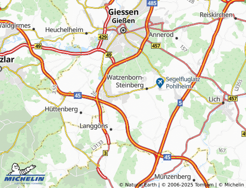 Carte MICHELIN Leihgestern - ViaMichelin