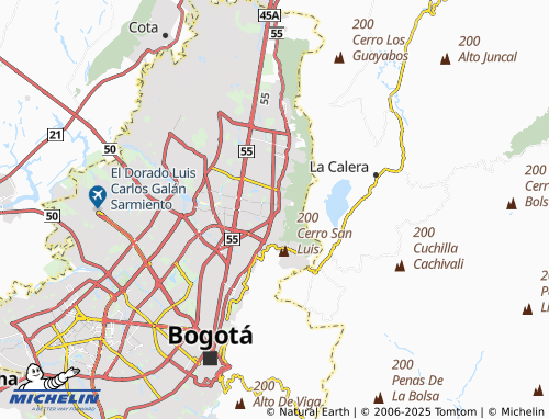 MICHELIN Santa Bárbara Oriental map - ViaMichelin