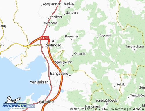 Mappa MICHELIN Örlemiş - ViaMichelin